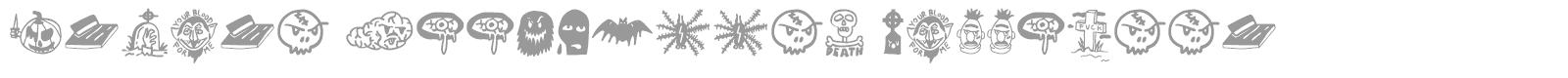 Insane Woodcutter Halloween font preview